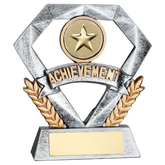 Trophy Distributors - Pew|gold Achievement Mini Diamond With Plate (1in ...