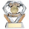Picture of Pew|gold Player Of The Match Mini Diamond With Football Insert & Plate - 4in