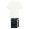 Picture of White Sublimation Shirt Plaque On Black Marble Base - 8.25in