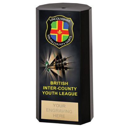 Picture of Filled Black Plastic Column With Plate (Sp-Vrwa) - 6in