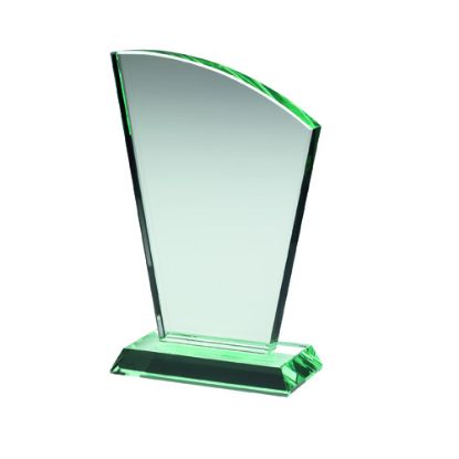 Picture of Xxx Jade Glass Sail Plaque (15mm Thick) - 6.75in