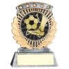Picture of Pew|gold 5 Star Holder With Vinyl Football Insert & Plate - 3.75in