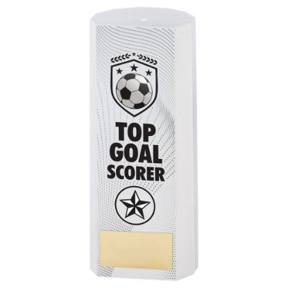 Picture of White Plastic Filled Column Football Top Goal Scorer (1in Cen)