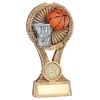 Picture of Brz|gold|pew Basketball Round Wreath On V Riser With Plate (1in Cen) - 6in