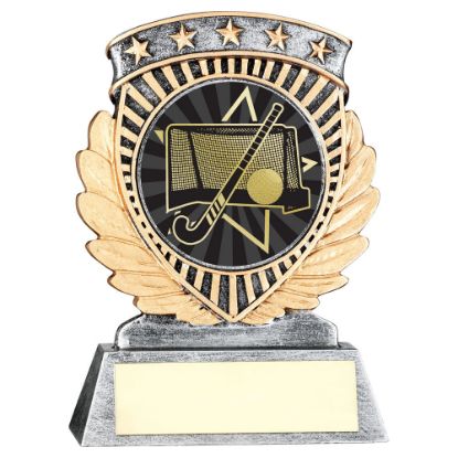 Picture of Pew~gold 5 Star Holder With Vinyl Hockey Insert & Plate