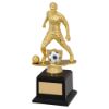 Picture of Gold|black Plastic Male Football Figure On Filled Base (1in Cen) - 8.5in
