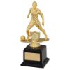 Picture of Gold|black Plastic Female Football Figure On Filled Base (1in Cen) - 8.5in
