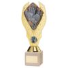 Picture of Gold Plastic Holder + Goalkeeper Disc On Cream Marble Trophy (1in Cen) - 11in