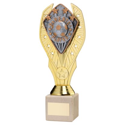 Picture of Gold Holder + Parents' Player Disc & Cream Marble Trophy (1in Cen)