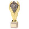 Picture of Gold Holder + Players' Player Disc & Cream Marble Trophy (1in Cen) - 11in