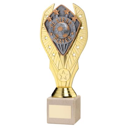 Picture of Gold Holder + Players' Player Disc & Cream Marble Trophy (1in Cen)