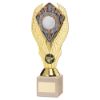 Picture of Gold Plastic Holder+longest Drive Disc On Cream Marble Trophy (1in Cen) - 10in