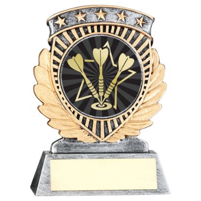 Picture of Pew~gold 5 Star Holder With Vinyl Darts Insert & Plate