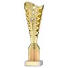Picture of Gold|gold Plastic Titan Cup Assembled On Marble (1in Cen) - 10.75in
