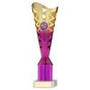 Picture of Gold|purple Plastic Titan Cup Assembled On Marble (1in Cen) - 10.75in