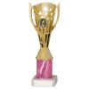 Picture of Gold|pink Plastic Flash Cup Assembled On Marble (1in Cen) - 10in