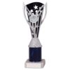 Picture of Black|silver Plastic Flash Cup Assembled On Marble (1in Cen) - 9in