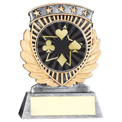 Picture of Pew~gold 5 Star Holder With Vinyl Cards Insert & Plate