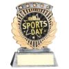 Picture of Pew|gold 5 Star Holder With Vinyl Sports Day Insert & Plate - 3.75in