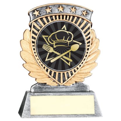 Picture of Pew~gold 5 Star Holder With Vinyl Cooking Insert & Plate