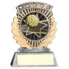 Picture of Pew|gold 5 Star Holder With Vinyl Volleyball Insert & Plate - 3.75in