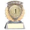 Picture of Pewter|gold 5 Star Holder With Plate (2in Cen) - 3.75in