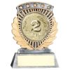 Picture of Pewter|gold 5 Star Holder With Plate (2in Cen) - 3.75in