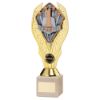 Picture of Gold Plastic Holder + First Disc On Cream Marble Trophy (1in Cen) - 11in