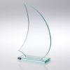 Picture of Jade Glass Sail Plaque (6mm Thick) - 8in