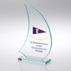 Picture of Jade Glass Sail Plaque (6mm Thick) - 8in