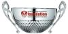 Picture of Silver Dimple Half Bowl With Handles - 3.25in    (Bowl Dia 120mm)